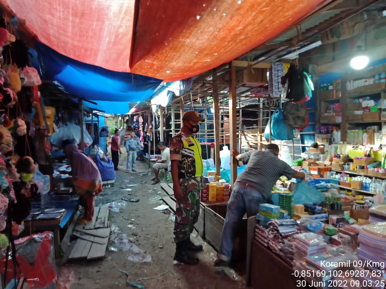 Tingkatkan Penegakan Disiplin Prokes Oleh Serka M. Ridwan