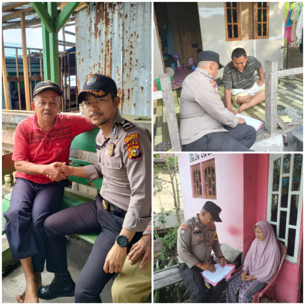 Ciptakan Sitkamtibmas, Personel Polsek Kateman Giat Patroli Dialogis