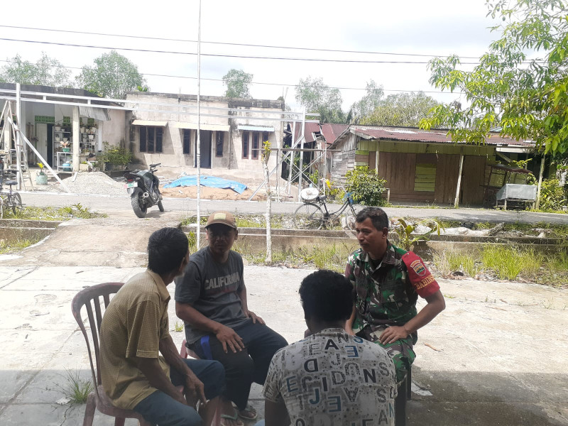 Sebagai Bentuk Terjalinnya Silaturahmi, Koramil 07/Reteh Terus Aktifkan Komsos