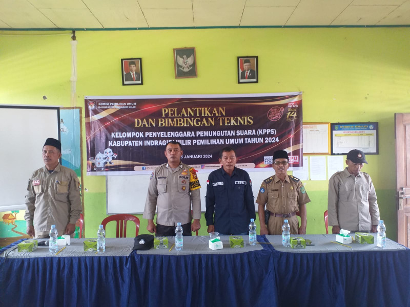Polsek Kempas hadiri Bimbingan Teknis KPPS, Sukseskan Pesta Demokrasi 2024