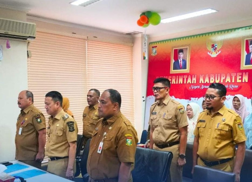 Secara Virtual, Pj Bupati Kampar Ikuti Rakor Pengendalian Inflasi Daerah 2024