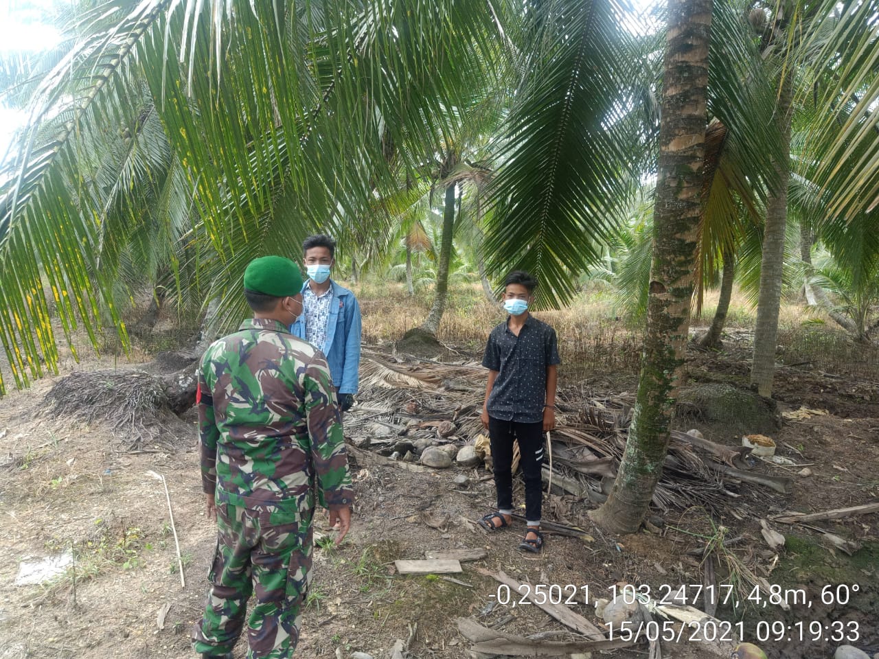 Pengendalian dan Antisipasi Karlahut Terus Dilakukan Babinsa Sungai Junjangan