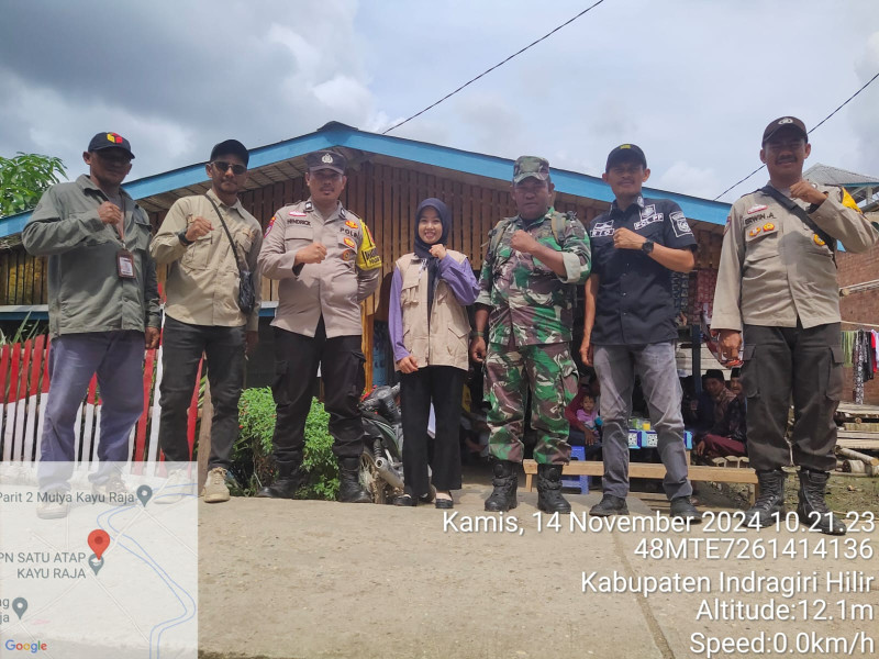 Danramil 09/Kemuning Lakukan Pengamanan Kampanye Dialogis Cabup dan Wabup Nomor Urut 4