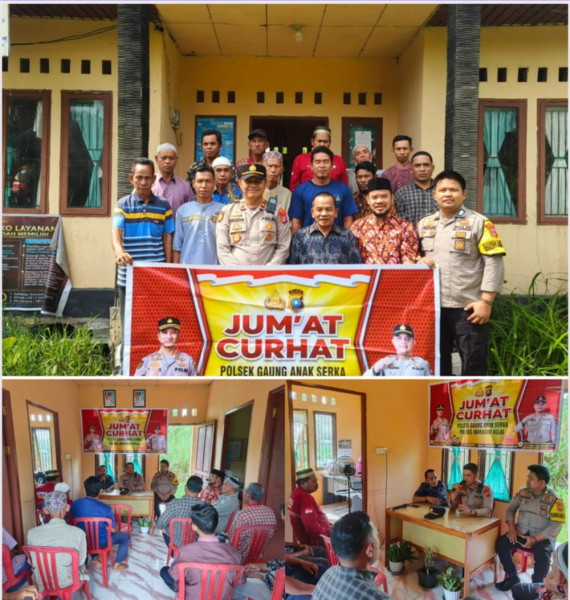 Jum’at Curhat di Bulan Suci Ramadhan Dilaksanakan Kapolsek Bersama Tokoh Masyarakat Dan Pemuda Di Kelurahan Tanjung Harapan
