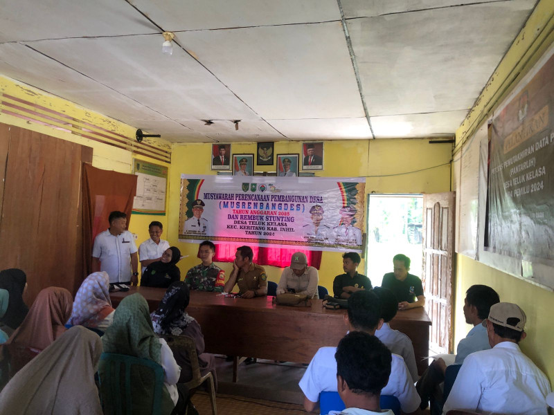 Bersama Danramil 09/Kemuning Giat Lakukan Musrembangdes Sekaligus Rembuk Stunting