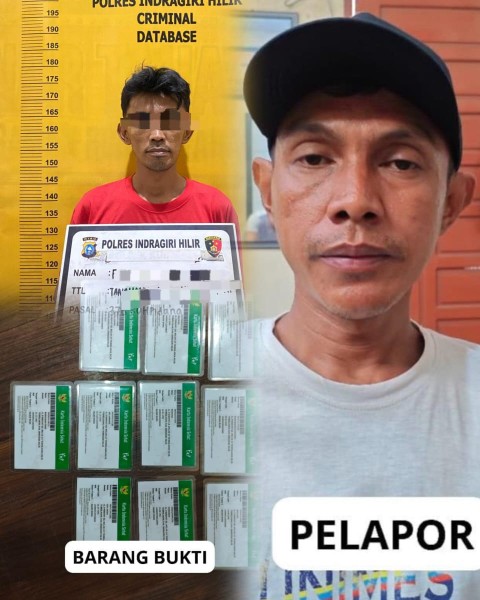 Polres Inhil Amankan Pelaku Penipuan Pembuatan Kartu Indonesia Sehat Palsu Polres Inhil Amankan Pelaku Penipuan Pembuatan Kartu Indonesia Sehat Palsu