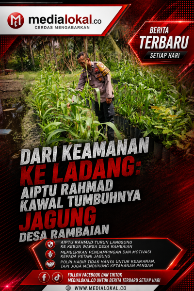 Polsek GAS Gerak Cepat, Kebun Jagung Warga Rambaian Dipantau Bhabinkamtibmas
