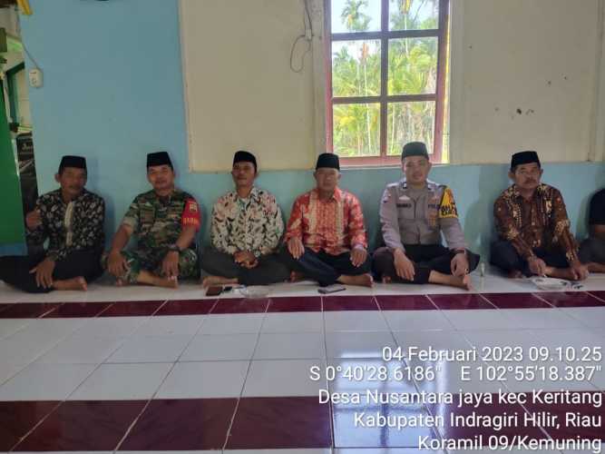 Komsos Sekaligus Peringati Isra Mi'raj Bersama Babinsa Koramil 09/Kemuning