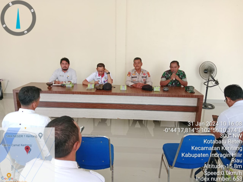 Danramil 09/Kmg Hadiri Rapat Koordinasi Forkopimcam dan Lurah di Binaan