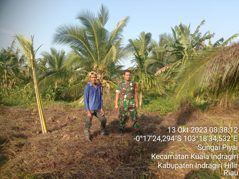 Peduli Terhadap Lahan dan Hutan, Babinsa Koramil 04/Kuindra Turun Untuk Mencegah Terjadinya Kebakaran
