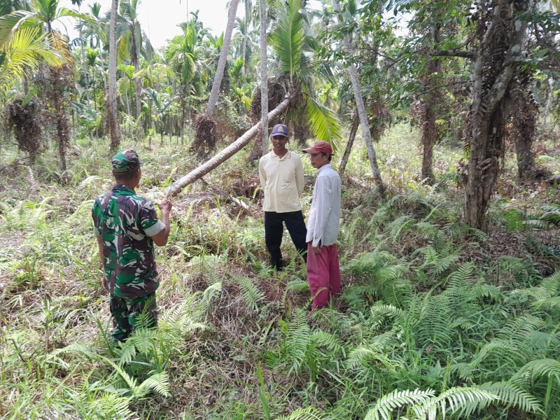Babinsa Koramil 07/Reteh Terus Berperan Aktif dalam Patroli dan Sosialisasi Karhutla