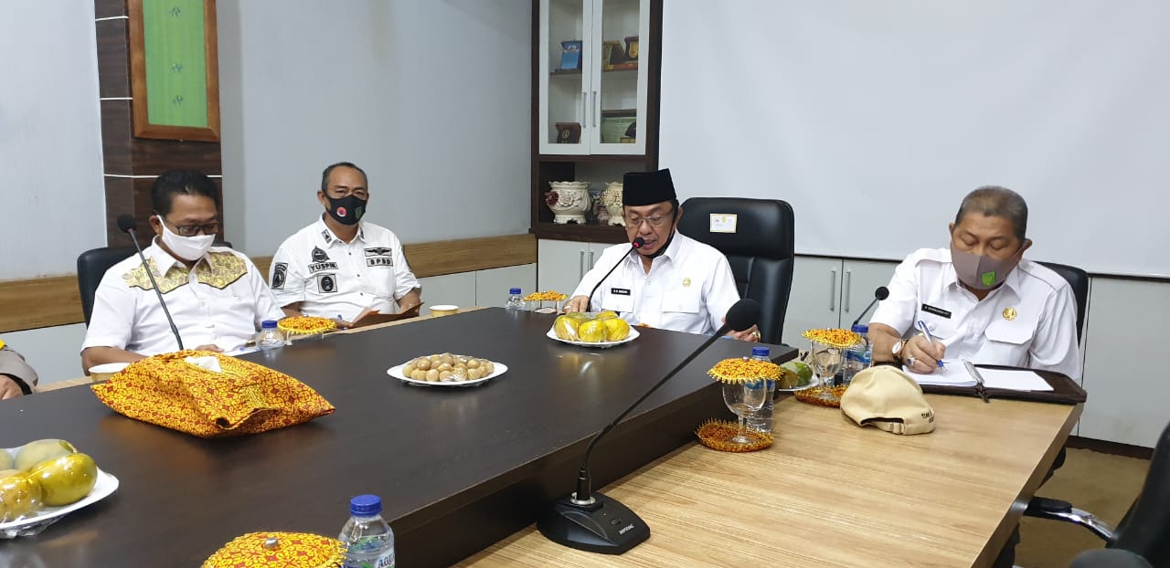 Bupati Inhil Pimpin Rapat Pencegahan Covid 19: Swep Merupakan Antisipasi Penyebaran Virus