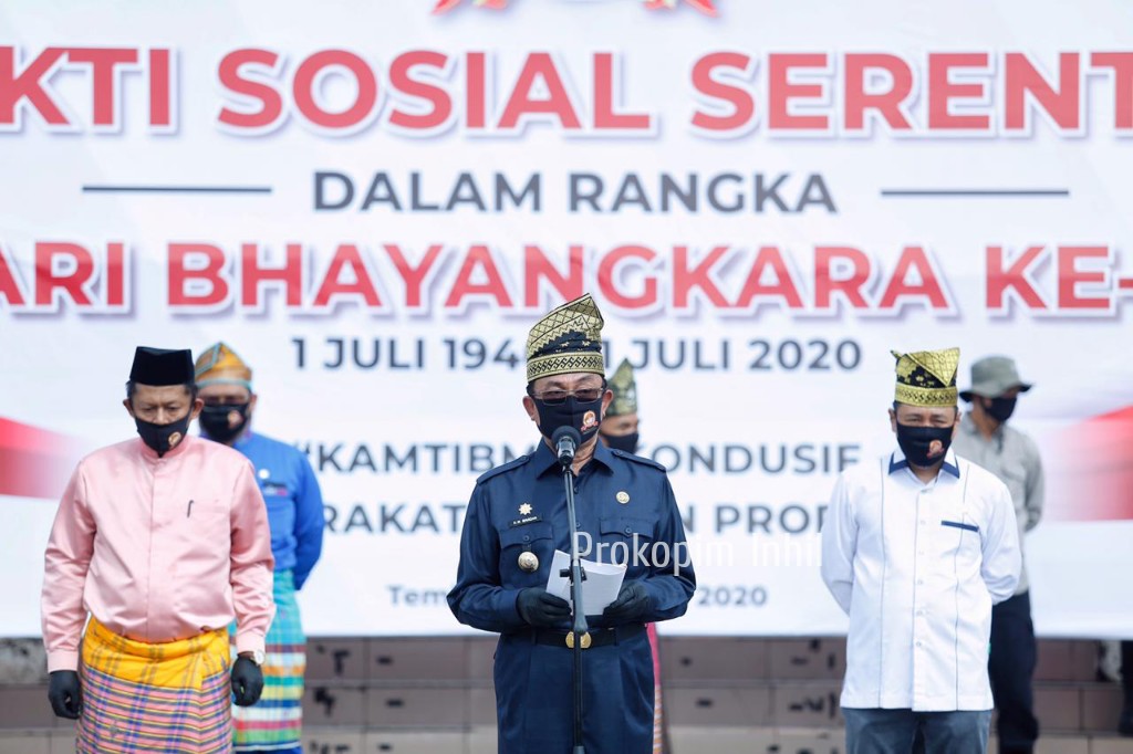 Hadiri Bakti Sosial Serentak Bhayangkari ke-74, Bupati Inhil Sampaikan Hal ini