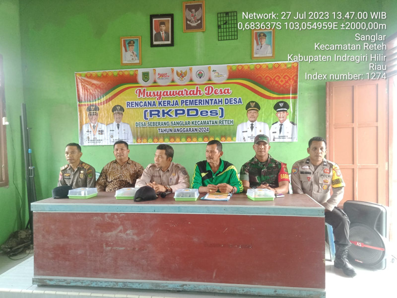 Demi Kemajuan Desa, Babinsa Desa Sanglar Lakukan MUSDES Terkait RKP