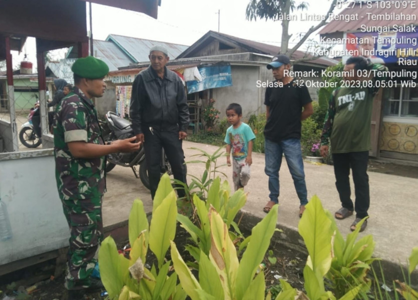 Babinsa 03/Tpl Sosialisasikan Pentingnya Menanam Toga