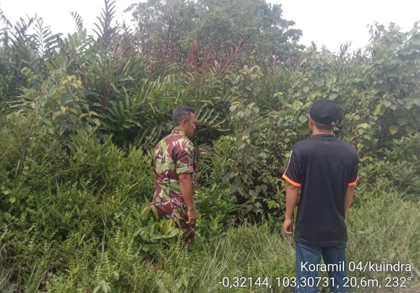 Serka Surachman Sisir Perigi Raja, Pastikan Tapal Batas Aman dari Karhutla