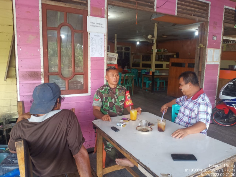 Tingkatkan Sinergitas Antara Koramil 10/Pelangiran Dengan Warga Melalui Komsos