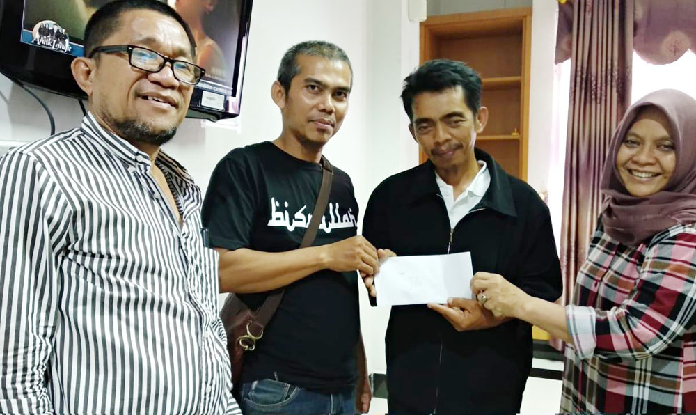 Pengurus JMSI Riau Galang Dana Bantu Pengobatan Anak Wartawan