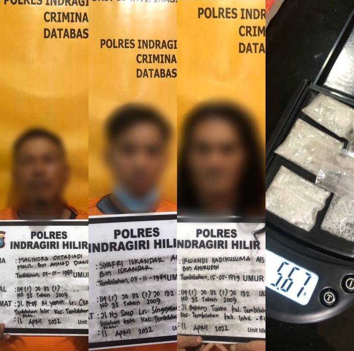 Pembeli dan Perantara Serta Penjual Narkoba di Tembilahan Ini Diringkus Polisi