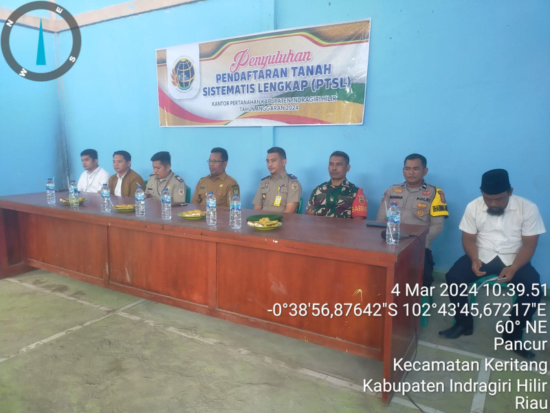 Tingkatkan Pemahaman Masyarakat,  Danramil 09/Kemuning Dampingi Sosialisasi PTSL