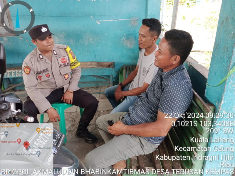 Giat Sambang dan Sosialisasi Tentang Pilkada Damai 2024 Terhadap Masyarakat Desa Terusan Kempas