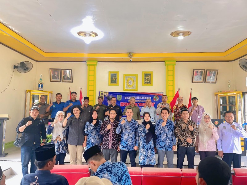 Pembentukan Koperasi Merah Putih Di Desa Rambaian dan Kelumpang Sesuai Instruksi Presiden RI