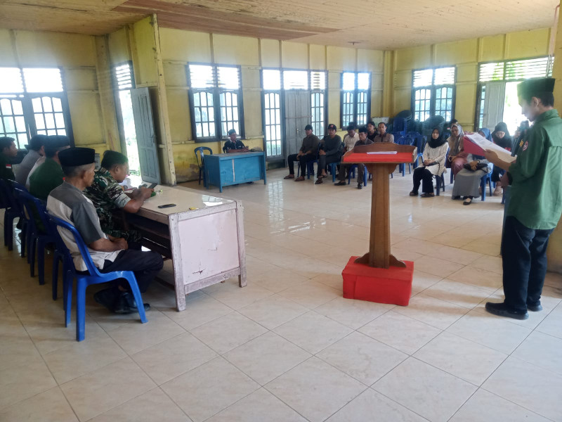 Danramil 09/Kemuning Hadiri Rapat Pleno Terbuka