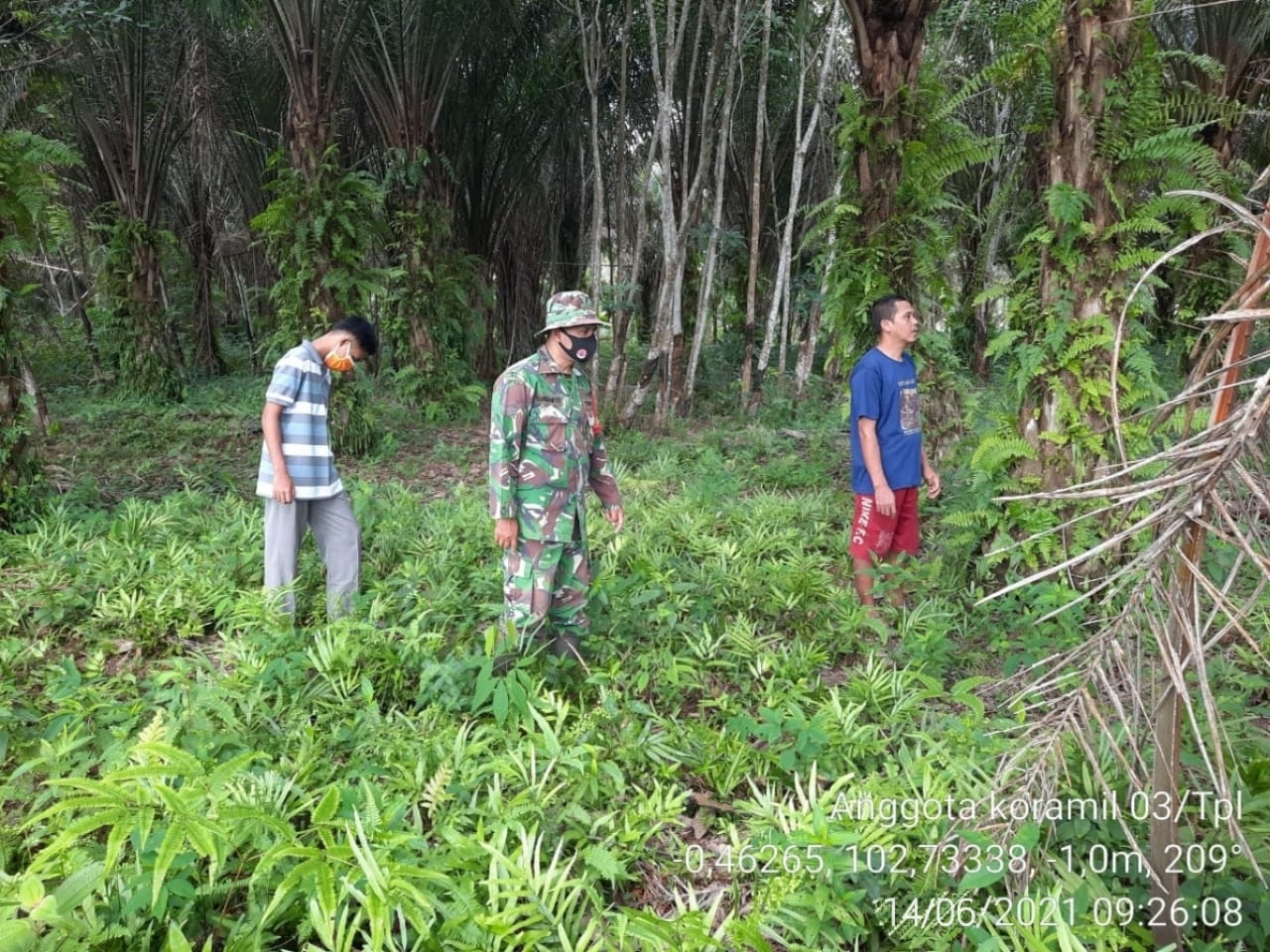 Patroli Karlahut Masih Menjadi Prioritas Babinsa 03/Tempuling 