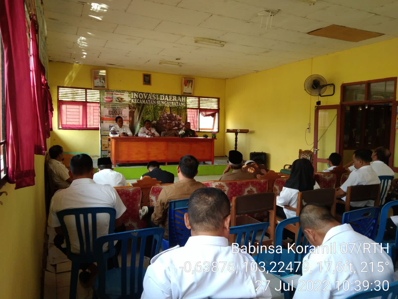 Babinsa Koramil 07/Reteh Ikuti Pembentukan Panitia HUT RI ke-77