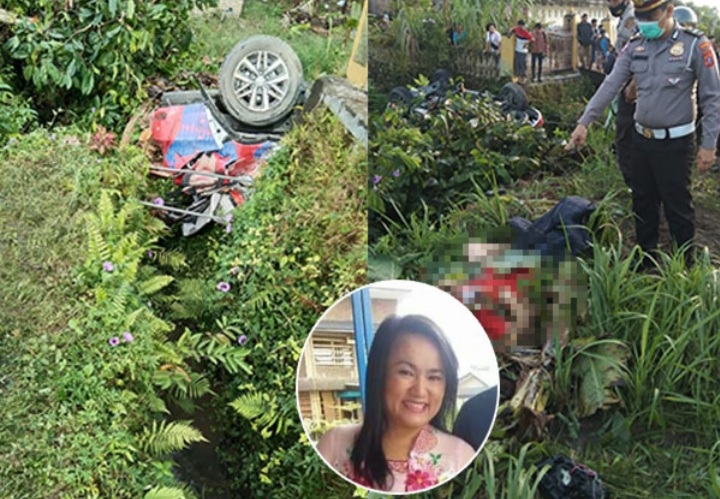 Toyota Fortuner Terguling, Wanita Cantik Ini Tewas