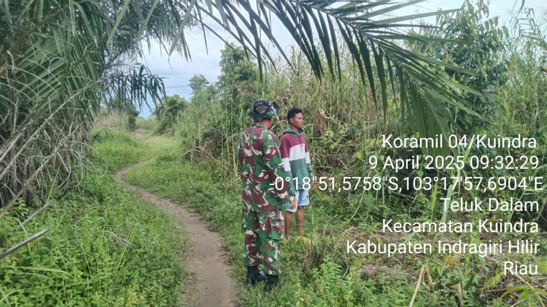 Patroli dan Sosialisasi Karhutla di Desa Teluk Dalam Berjalan Lancar