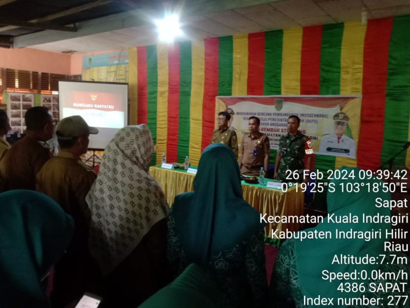 Tangani Stunting, Danramil 04/Kuindra Lakukan Musrenbang RKPD 2025