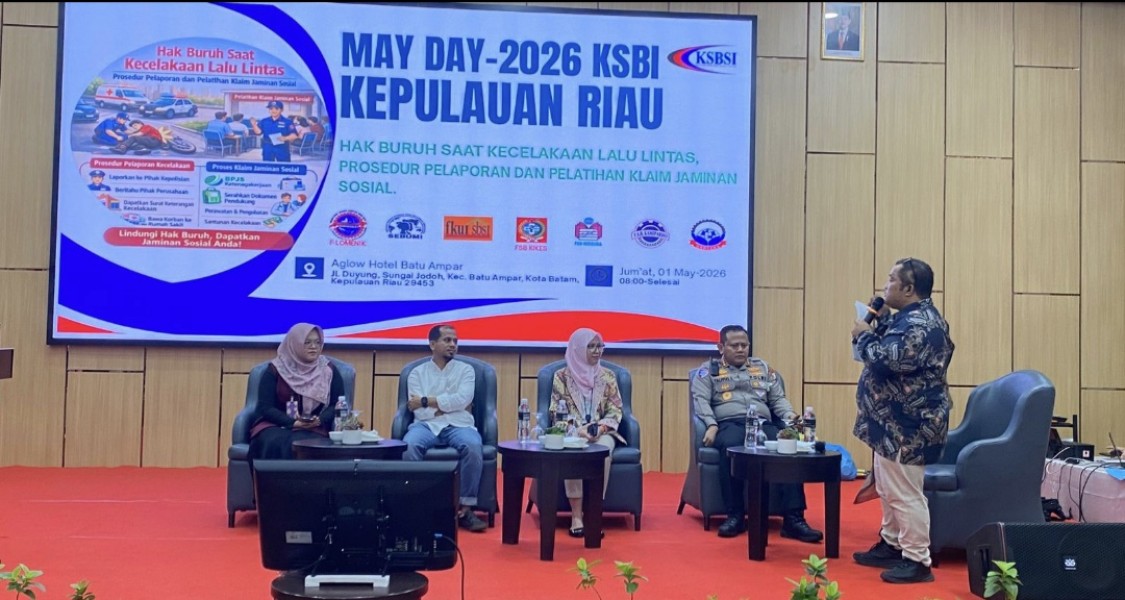 SBSI Kepri Gelar Dialog May Day 2026, Bahas Hak Keselamatan Kerja hingga Jaminan Sosial Buruh