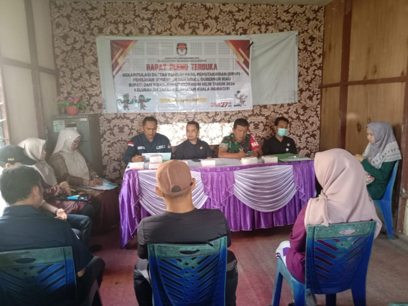 Kawal Pilkada 2024, Babinsa Koramil 04/Kdr Hadiri Dapat Pleno Terbuka Rekapitulasi DPHP