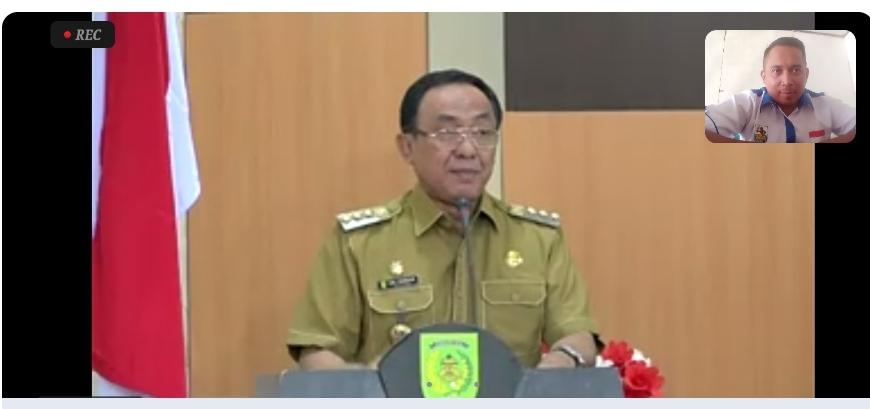 Bersama Camat dan Seluruh Kades, Ketua KNPI Inhil Ikuti FKP RPD 