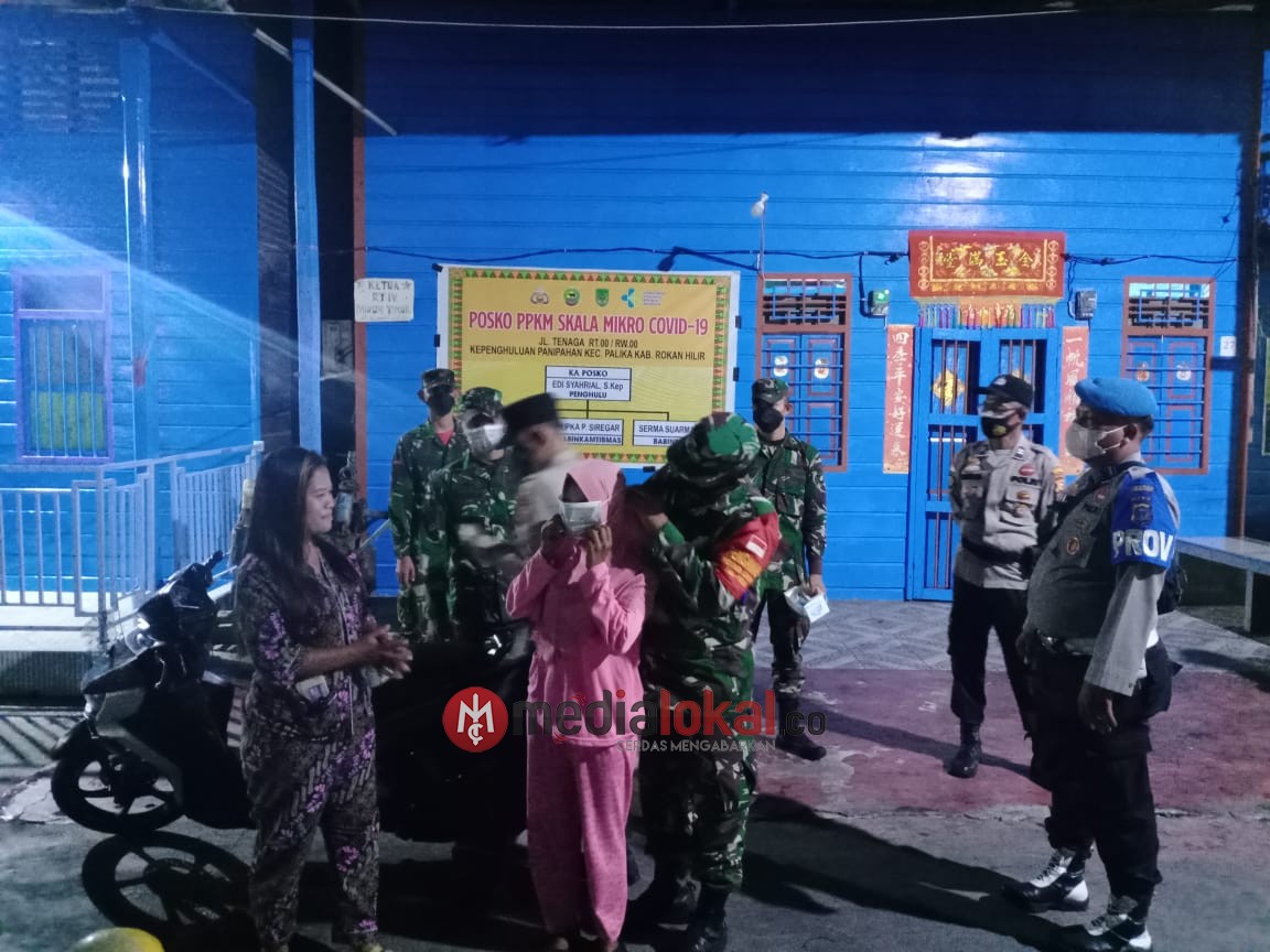 Tekan Angka Penyebaran Virus Covid 19, Polsek Panipahan Gelar KRYD