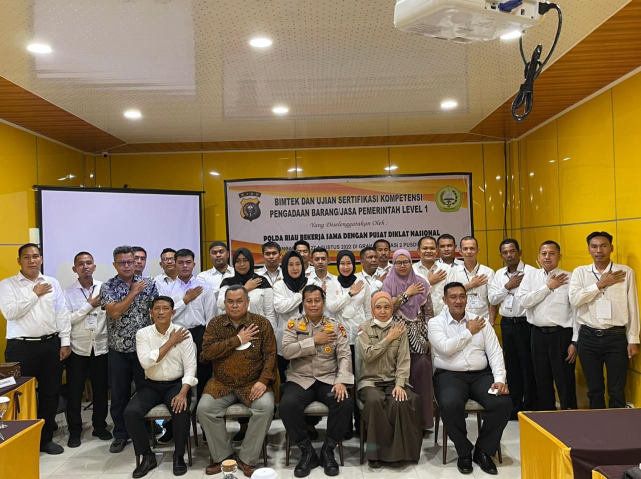 Tingkatkan Kualitas Pengadaan, Polda Riau Kirim Peserta Uji Sertifikasi 