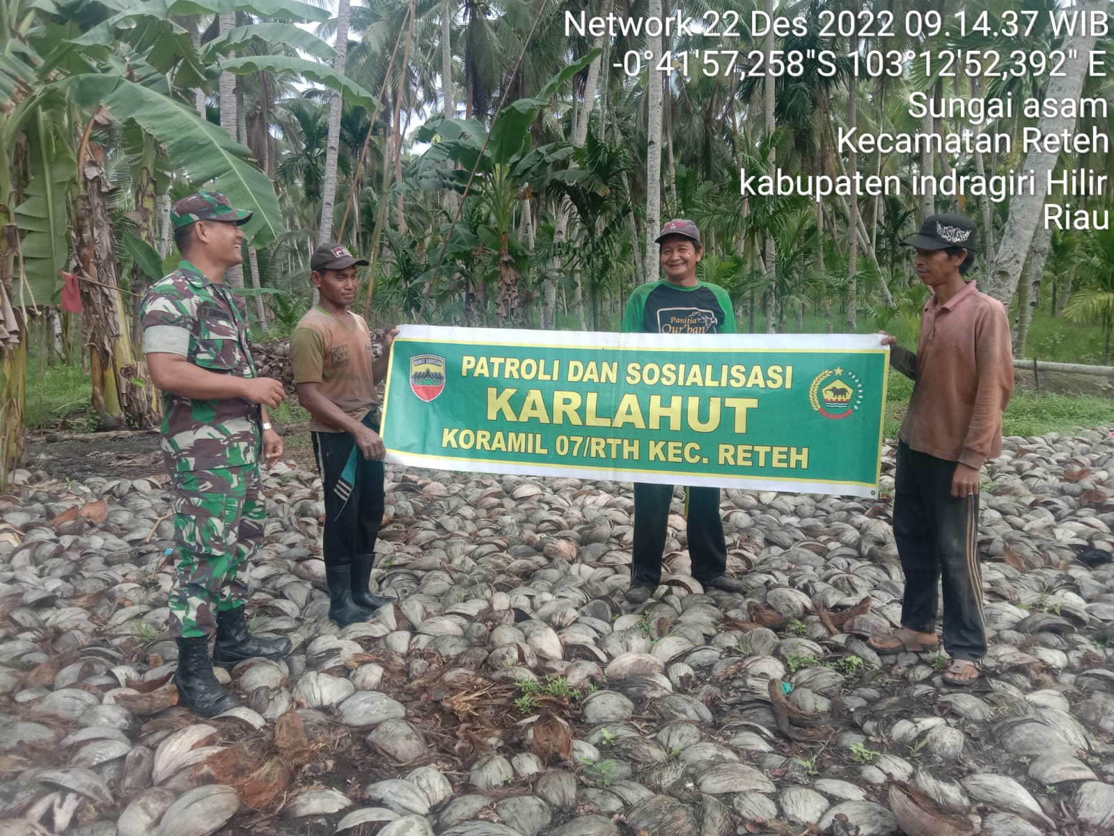 Rutin Sosialisasi Karlahut Bersama Babinsa Koramil 07/Reteh