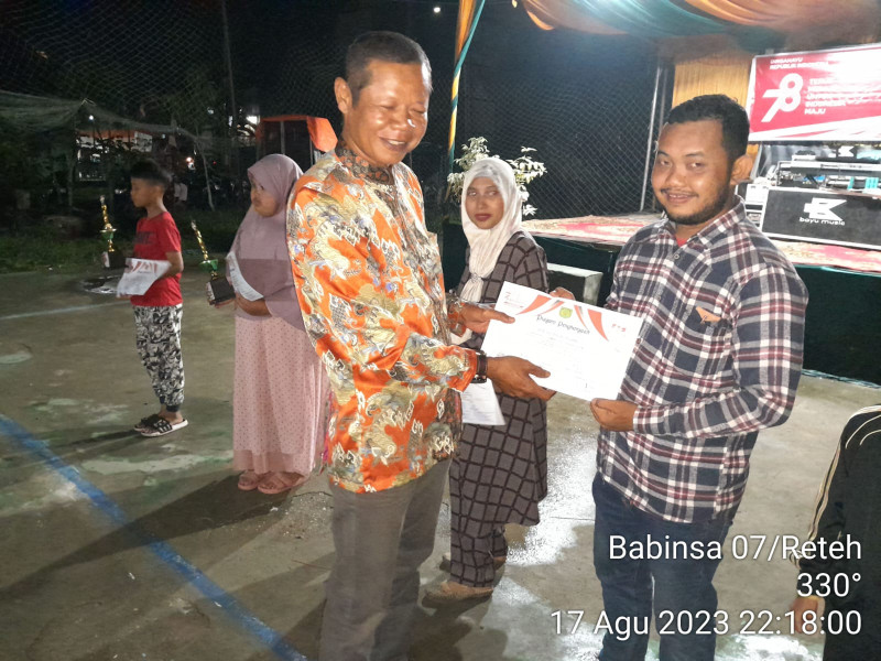 Danramil 07/Reteh Hadiri Acara Malam Kenegaraan HUT RI Ke 78