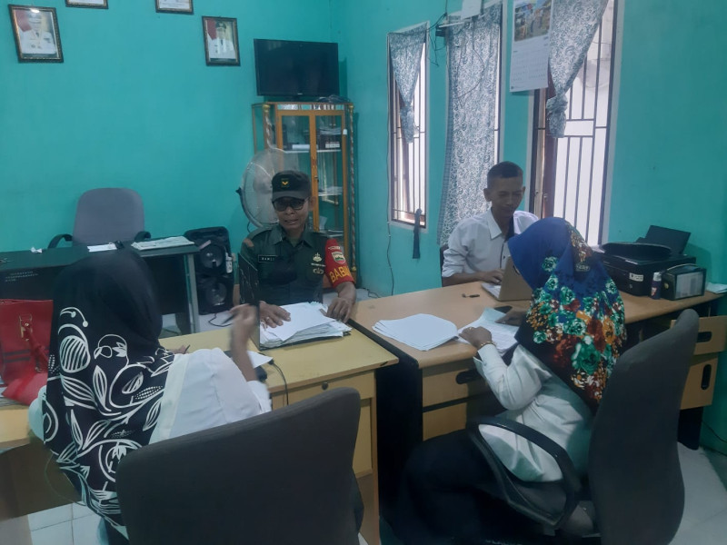 Koramil 07/Reteh Tingkatkan Silaturrahmi Bersama Perangkat Desa