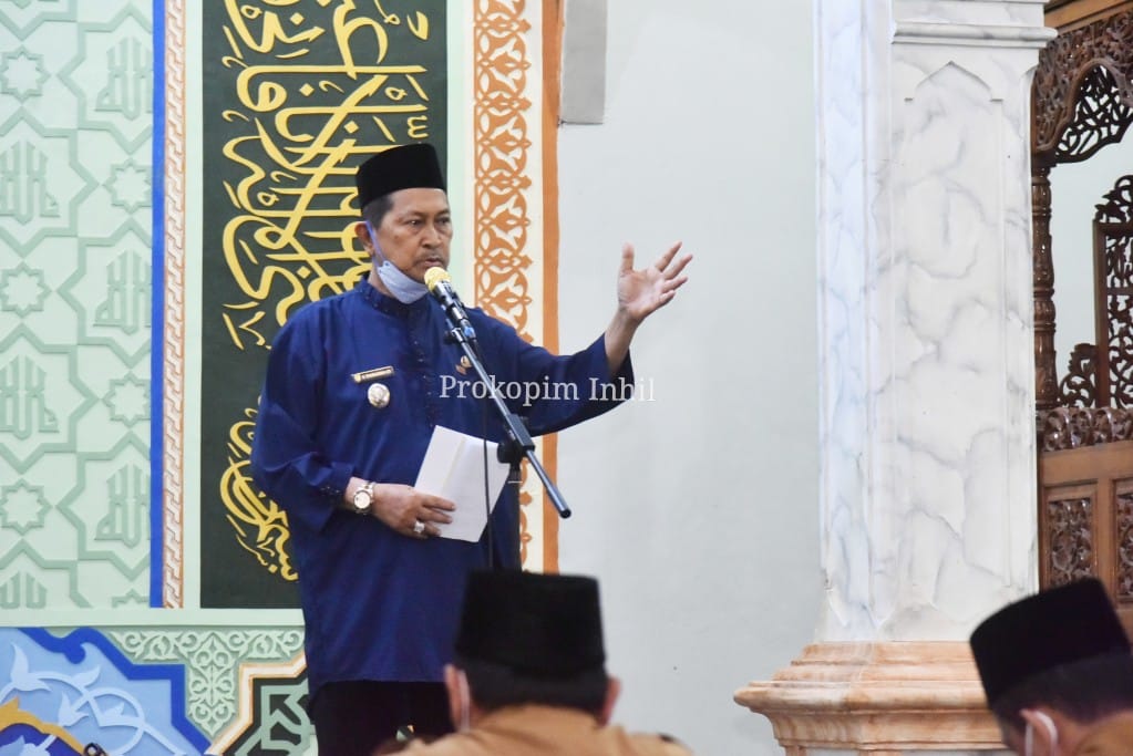 Wabup Inhil Pimpin Safari Ramadhan di Mesjid Darul Hikmah