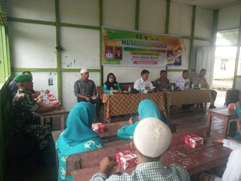 MusrembangDes, Babinsa: Desa Sungai Buluh Berkomitmen Mengentaskan Stunting