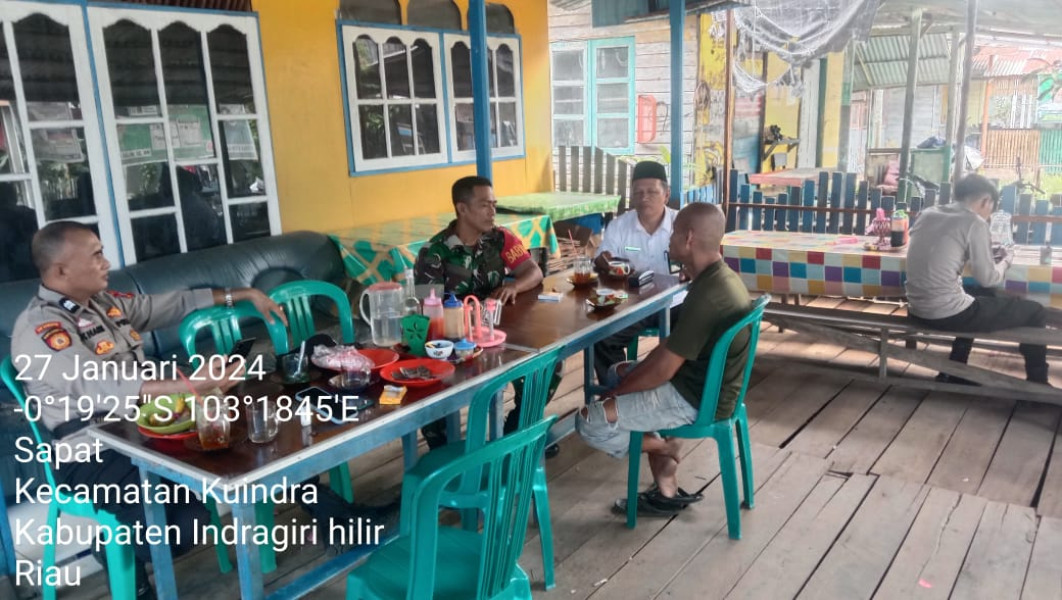 Sebagai Koramil 04/Kuindra Rutin Giat Lakukan Komsos Guna Jaga Hubungan Baik