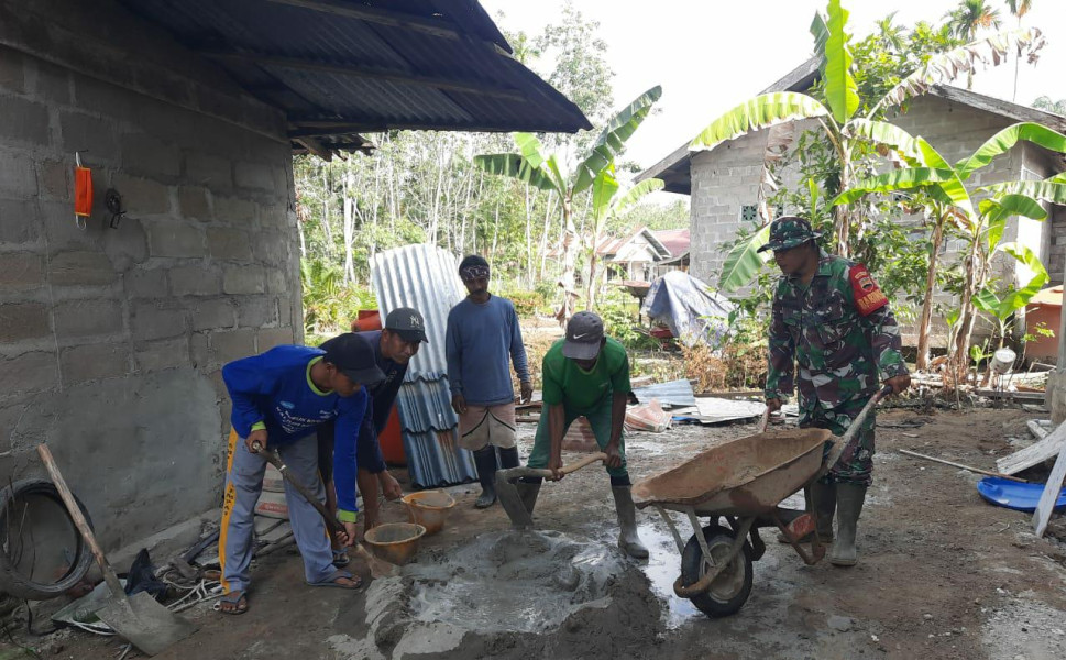 Koramil 07/Reteh Jaga Kedekatan dan Kekompakan Bersama Warga Melalui Komsos