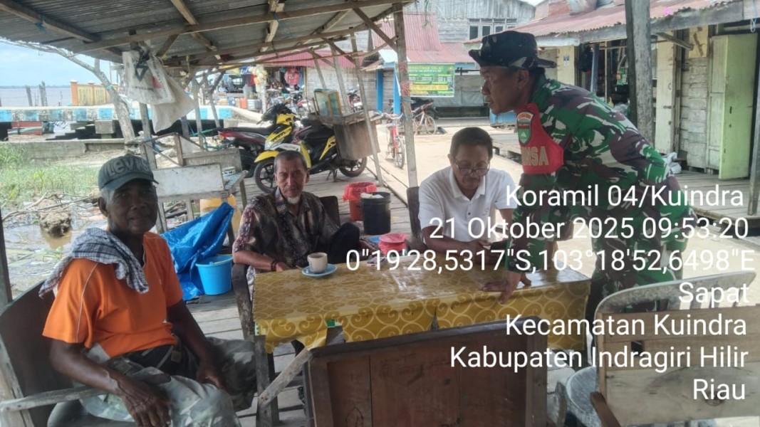 Membangun Hubungan yang Baik dengan Masyarakat, Babinsa Koramil 04/Kuindra Rutin Lakukan Komsos