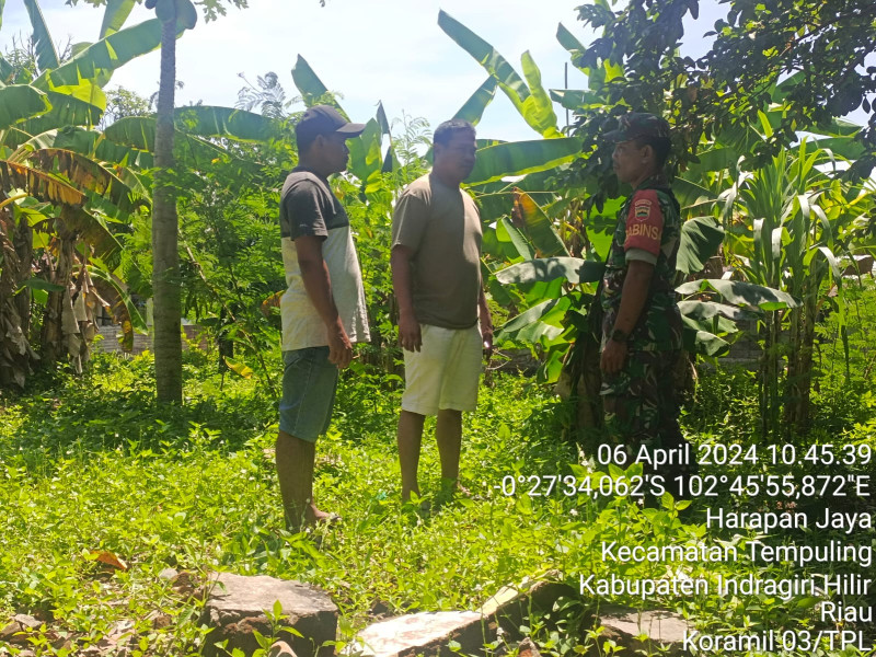 Babinsa 03/Tpl Tingkatkan Patroli Sekaligus Sosialisasi Karlahut