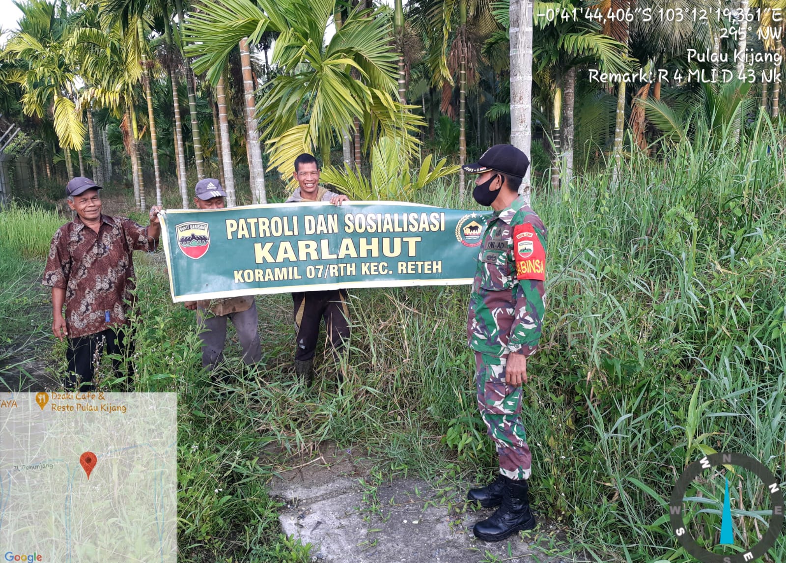 Patroli dan Sosialisasi Rutin Karlahut Bersama Masyarakat dan Juga Serda Ramli