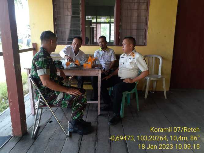 Jalin Komsos Pelda Nofiandi Bersama Aparatur Kelurahan Metro