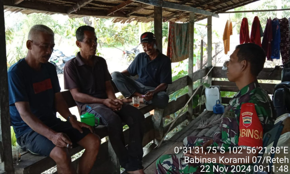 Babinsa Serka Yadi Yanto Jalin Hubungan yang Harmonis di Binaan