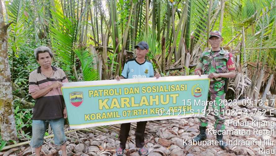 Cegah Kebakaran Melalui Patroli Rutin Di Daerah Oleh Kopda Bobi Ariyanto